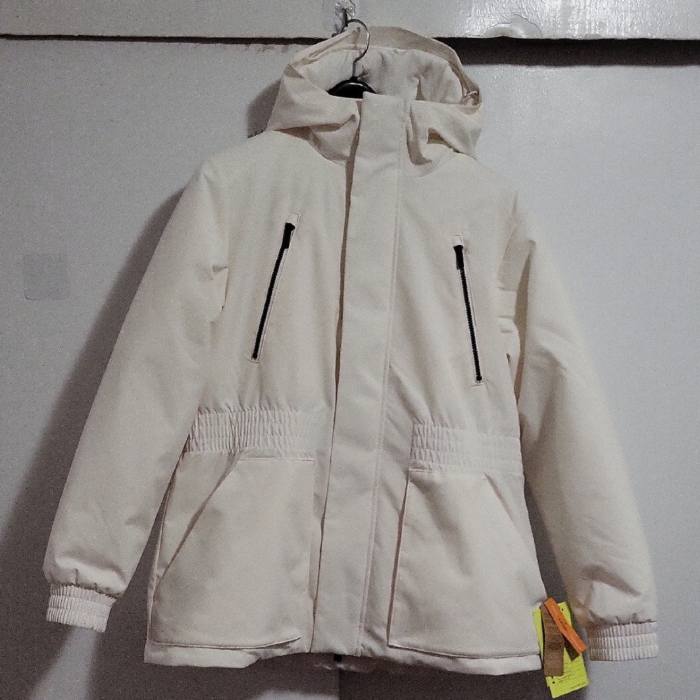 All in Motion Cream Jacket with Black Details